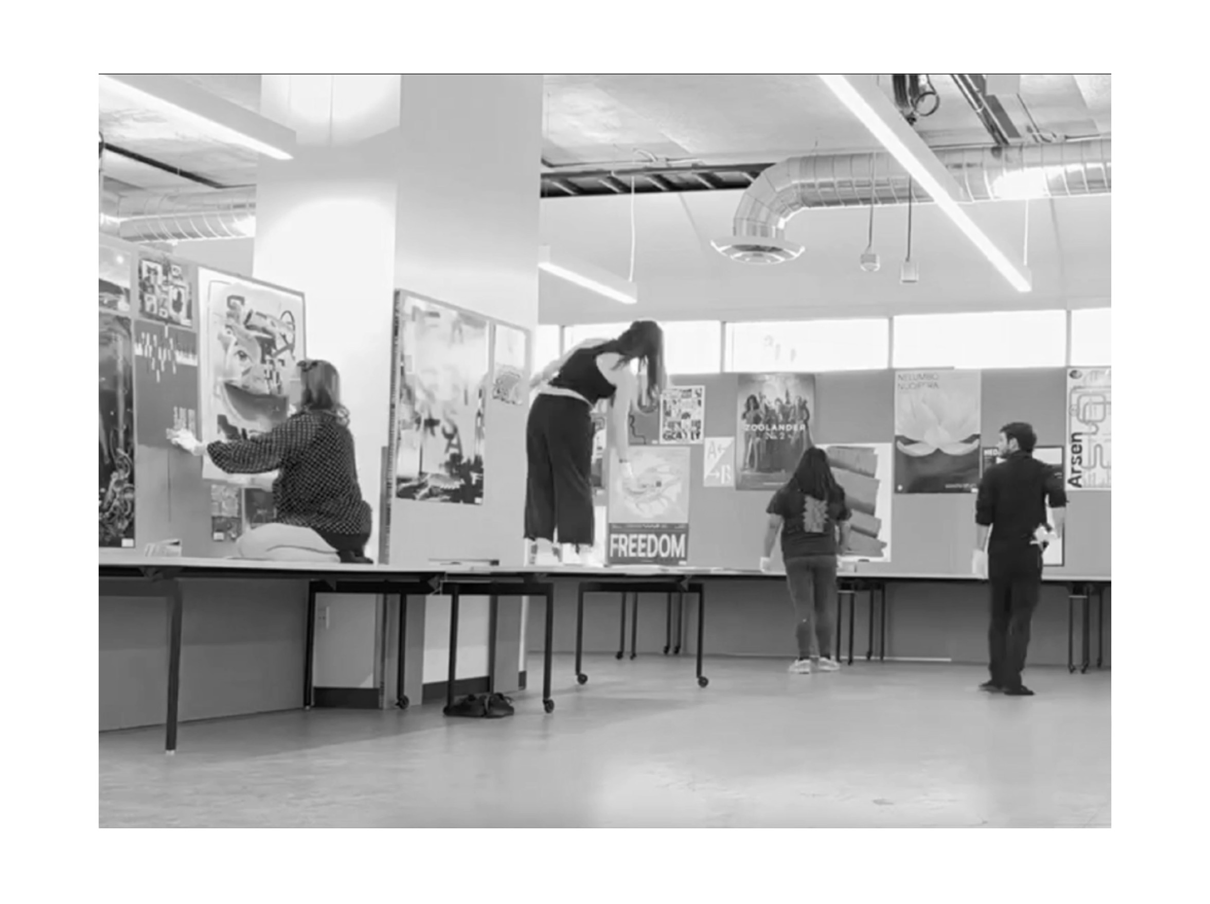 poster demo bw